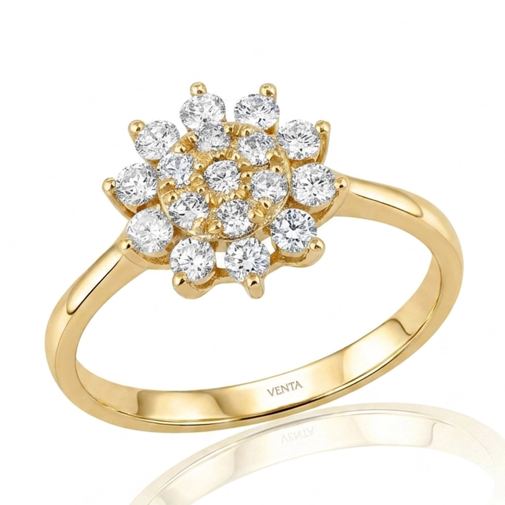 HRD Certified 0.40 Carat D Color Solitaire Diamond Ring "Belur"