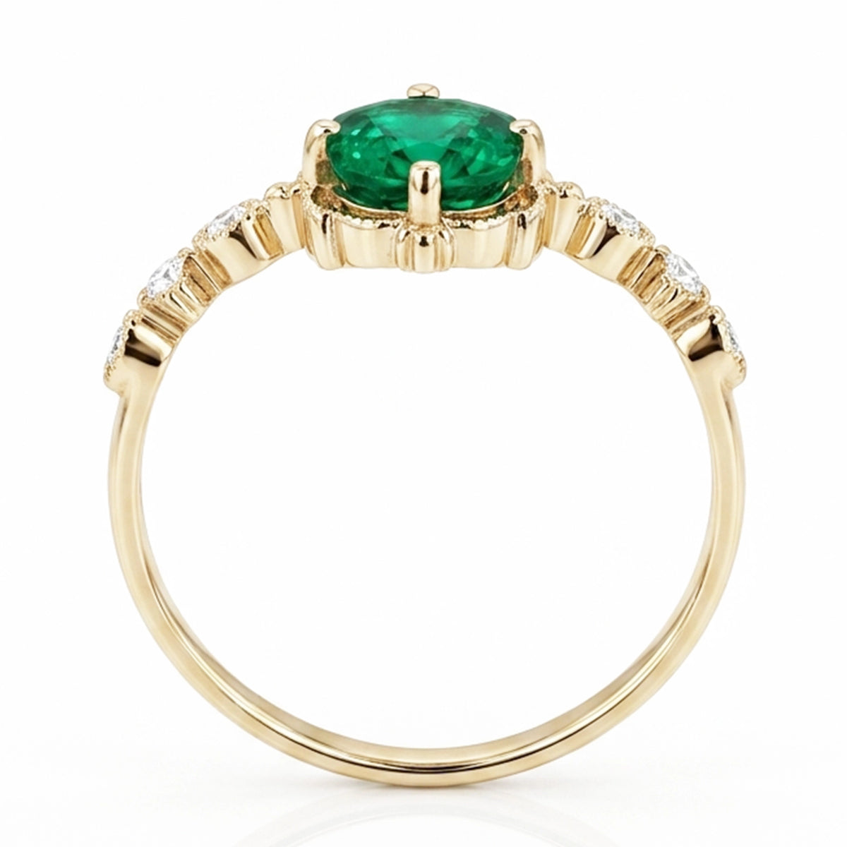 0.11 Carat Sapphire Diamond Ring
