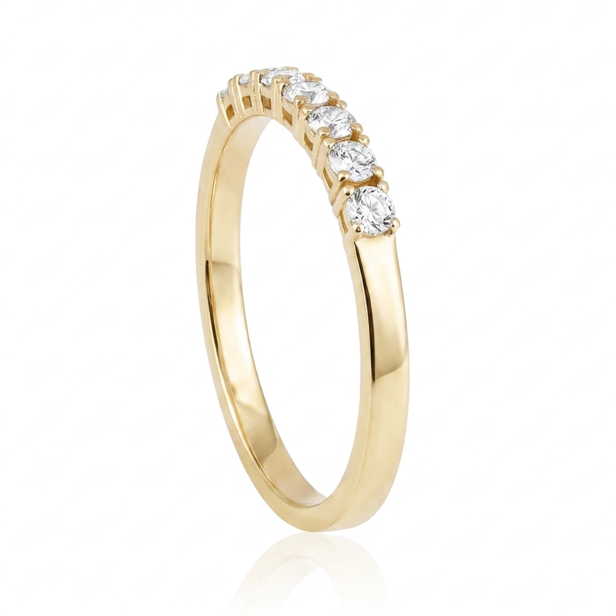 0,35 Karat F Renk Yarımtur Pırlanta Yüzük, F Renk SI - Venta Jewelry