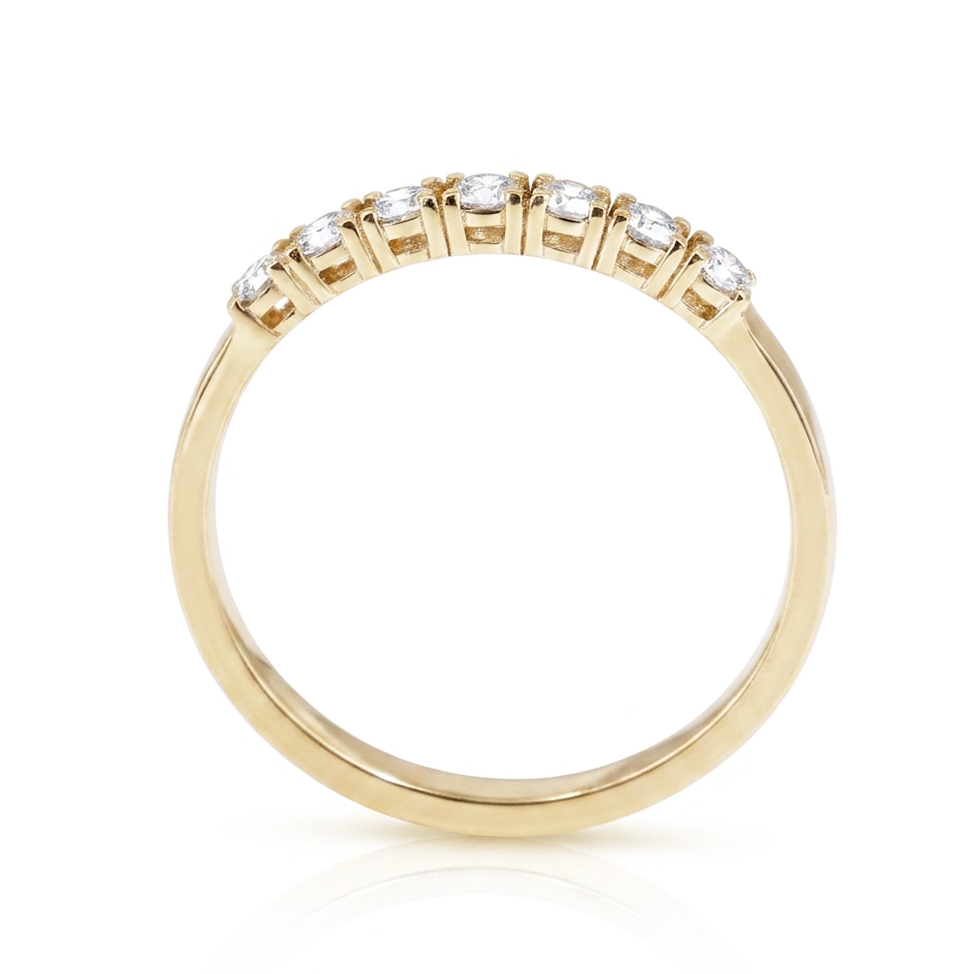 0,35 Karat F Renk Yarımtur Pırlanta Yüzük, F Renk SI - Venta Jewelry
