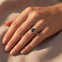 1,79 Karat Pırlantalı Safir Yüzük, F Renk SI - Venta Jewelry