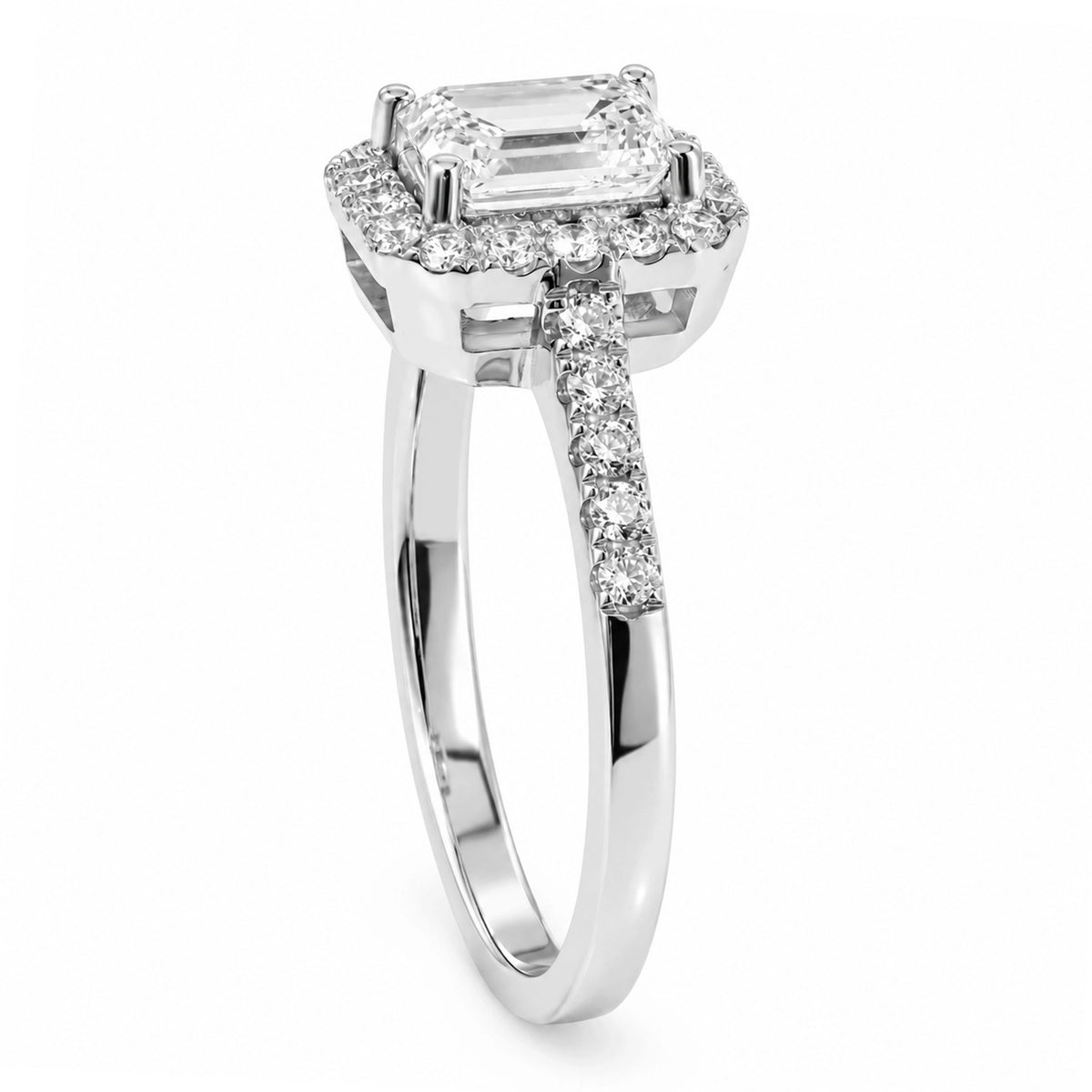 0.30 Carat Half-Circle Diamond Ring "Veca"
