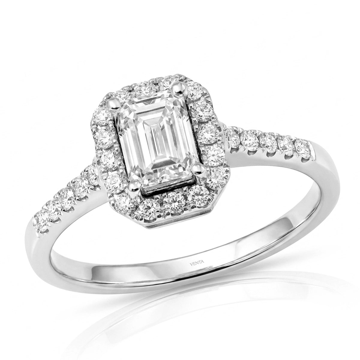 0.30 Carat Half-Circle Diamond Ring "Veca"
