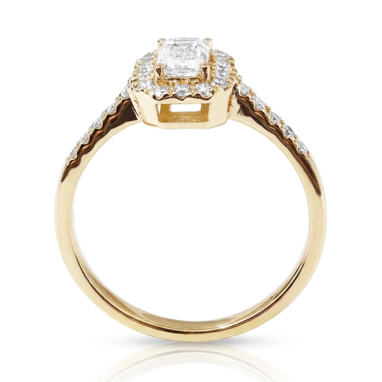 HRD Certified 0.40 Carat D Color Solitaire Diamond Ring "Belur"
