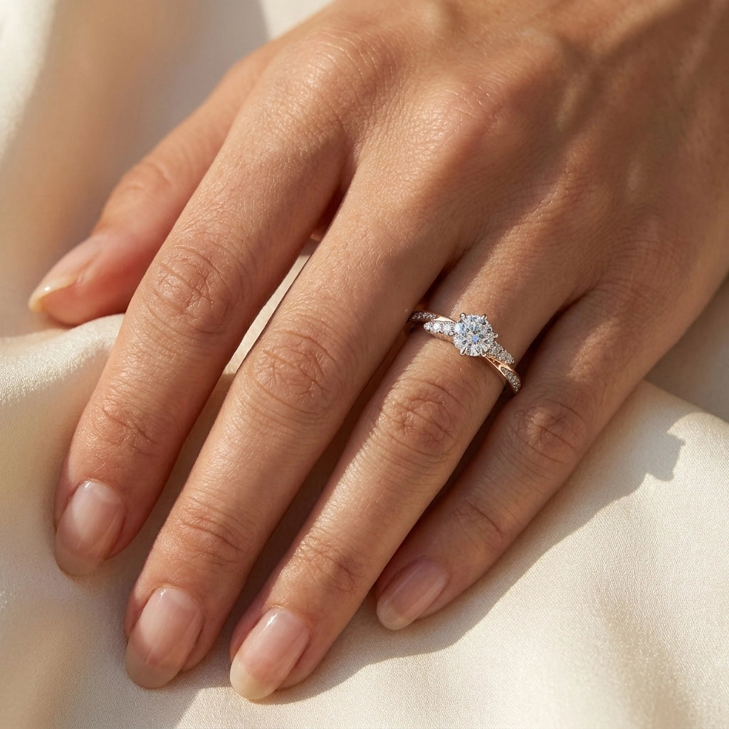 HRD Certified 0.85 Carat Oval Solitaire Diamond Ring
