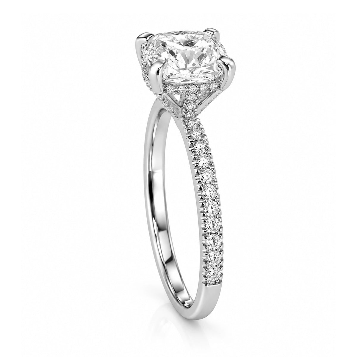 HRD Certified 0.40 Carat D Color Solitaire Diamond Ring "Belur"
