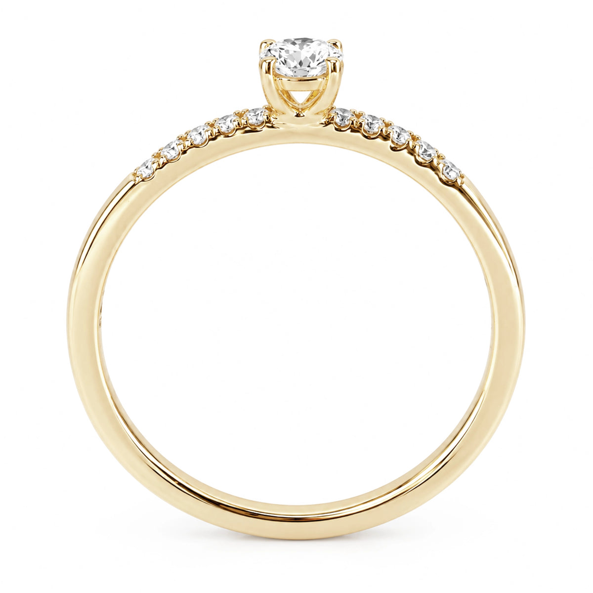HRD Certified 0.85 Carat Oval Solitaire Diamond Ring
