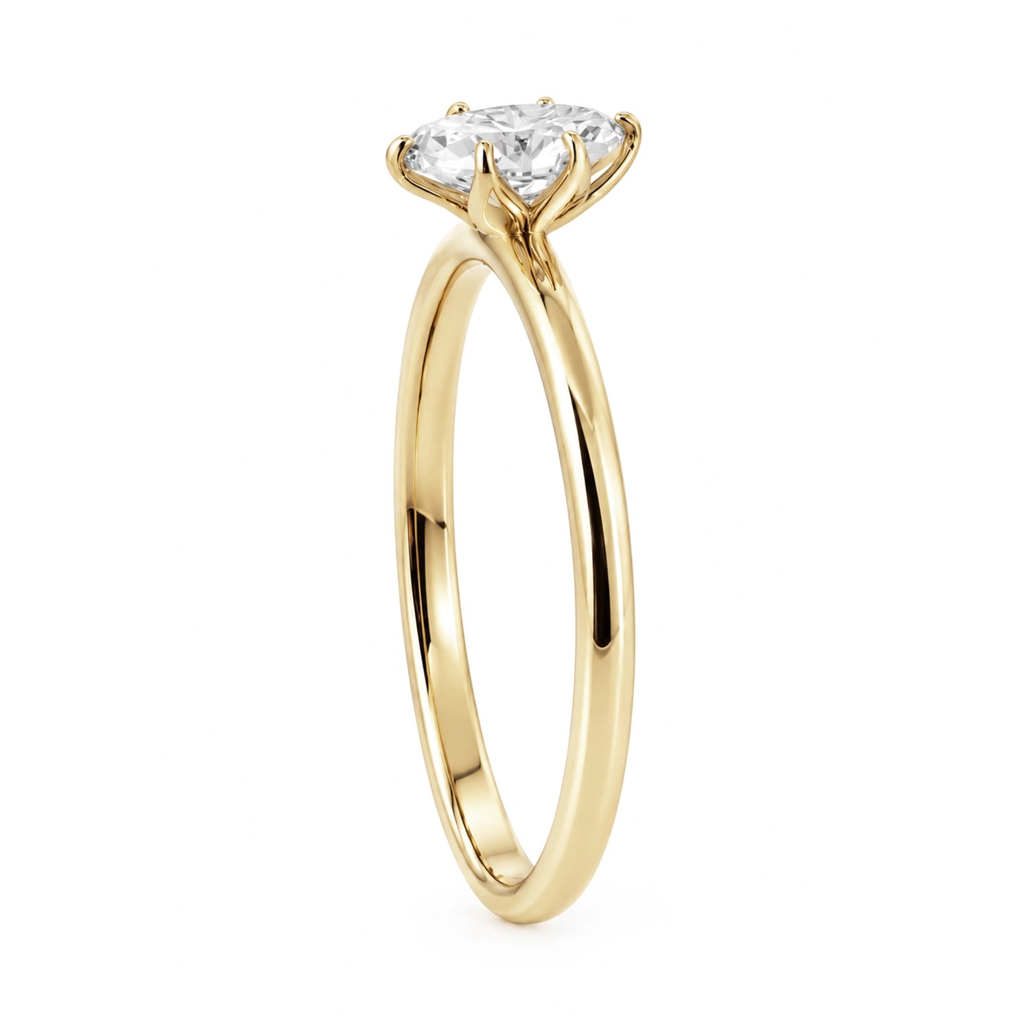 0.19 Carat Designer Solitaire Diamond Ring alternatif görünüm