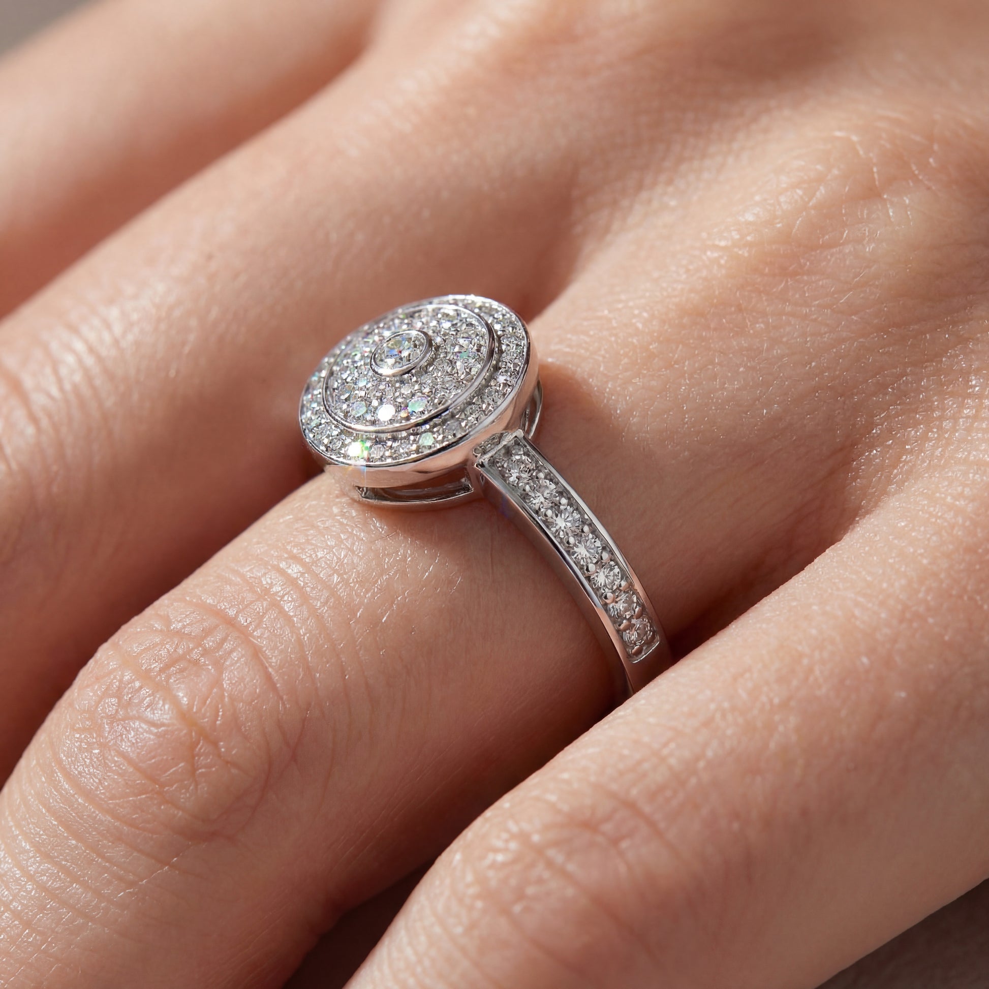 0,39 Karat F Renk Tasarım Pırlanta Yüzük - Venta Jewelry