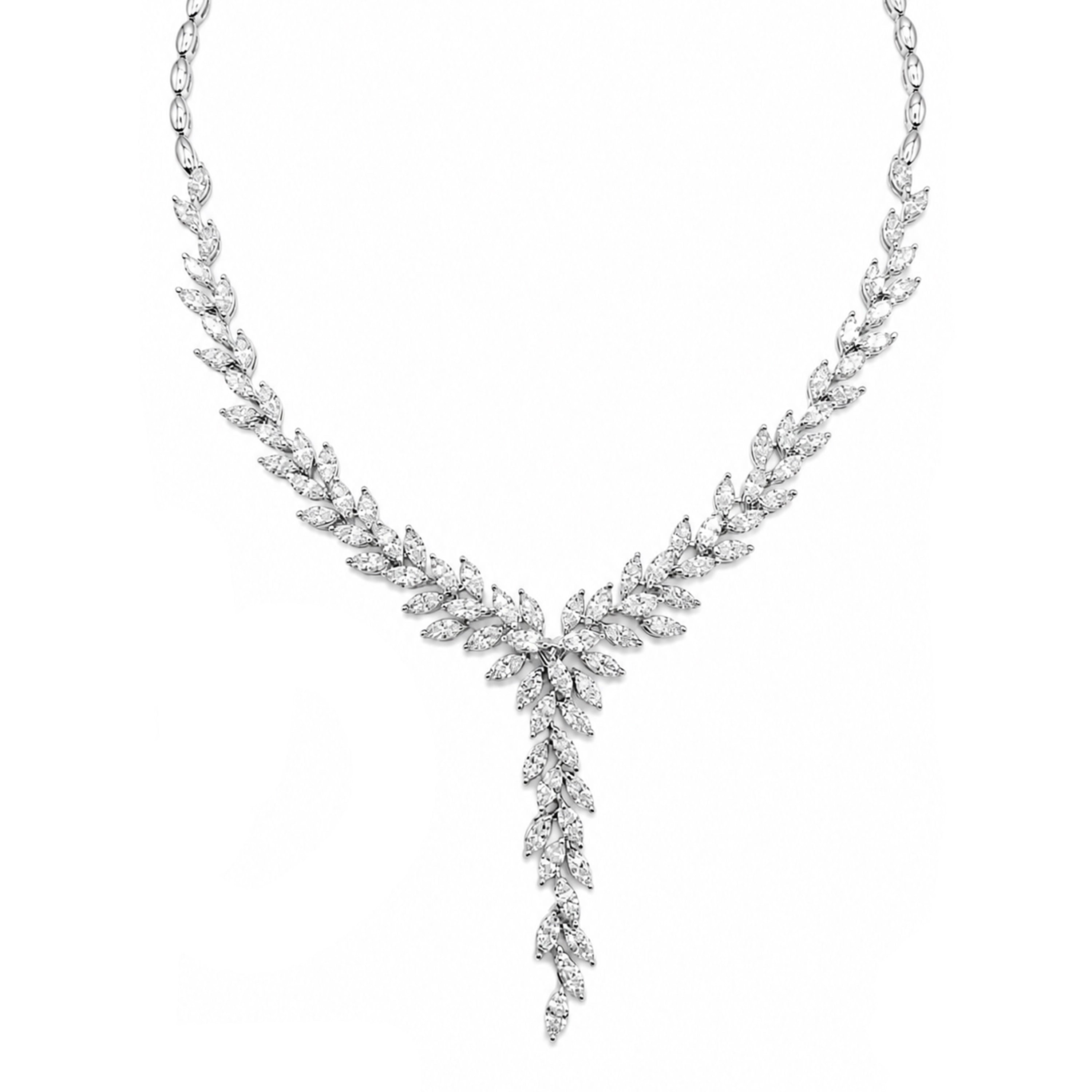 3,14 Karat F Renk Pırlanta Gerdanlık, F Renk SI - Venta Jewelry