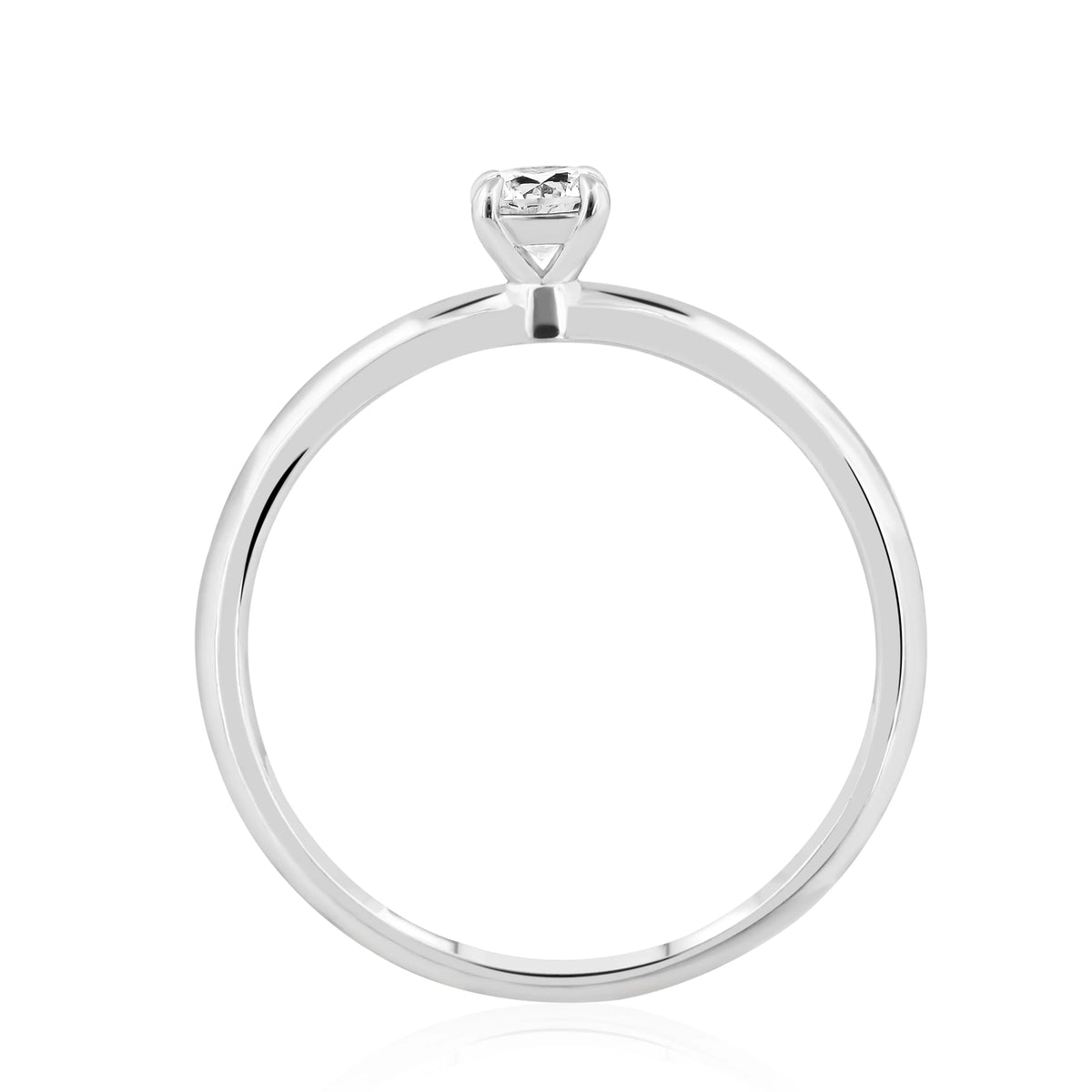 Hrd Sertifikalı 0,30 Karat E Renk Tektaş Pırlanta Yüzük, E Renk SI1 - Venta Jewelry
