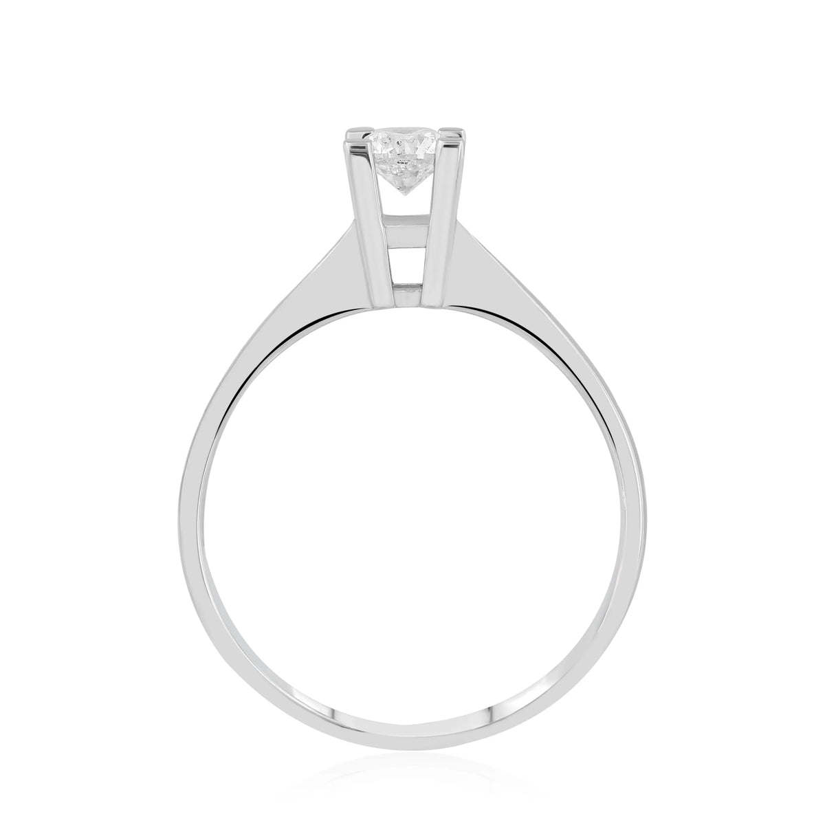 HRD Sertifikalı 0,30 Karat G Renk Tektaş Pırlanta Yüzük "Belur", G Renk VS2 - Venta Jewelry

