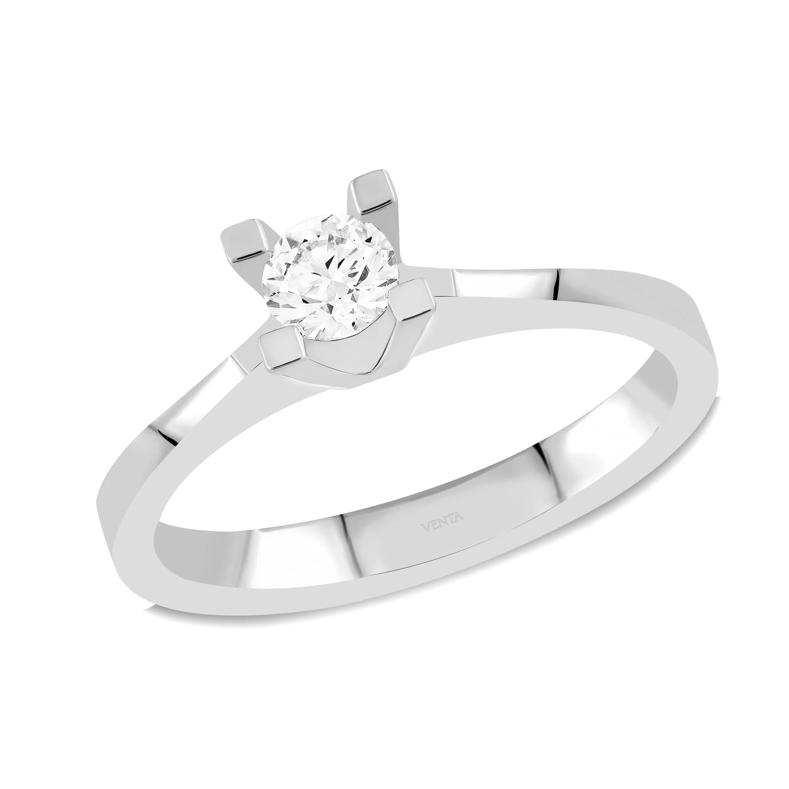 HRD Sertifikalı 0,30 Karat Tektaş Pırlanta Yüzük "Liya", G Renk SI1 - Venta Jewelry