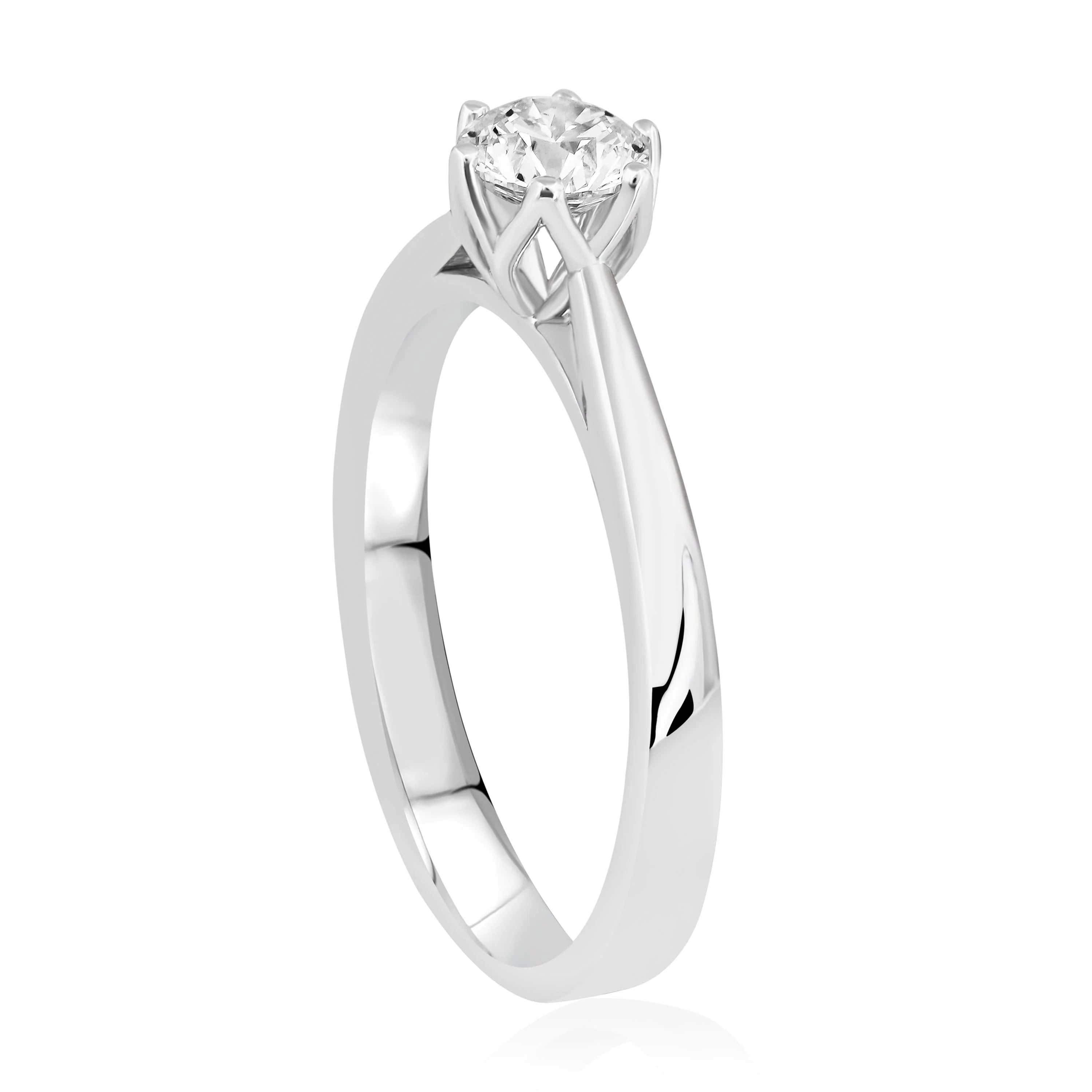 HRD Sertifikalı 0,50 Karat Tektaş Pırlanta Yüzük - Venta Jewelry