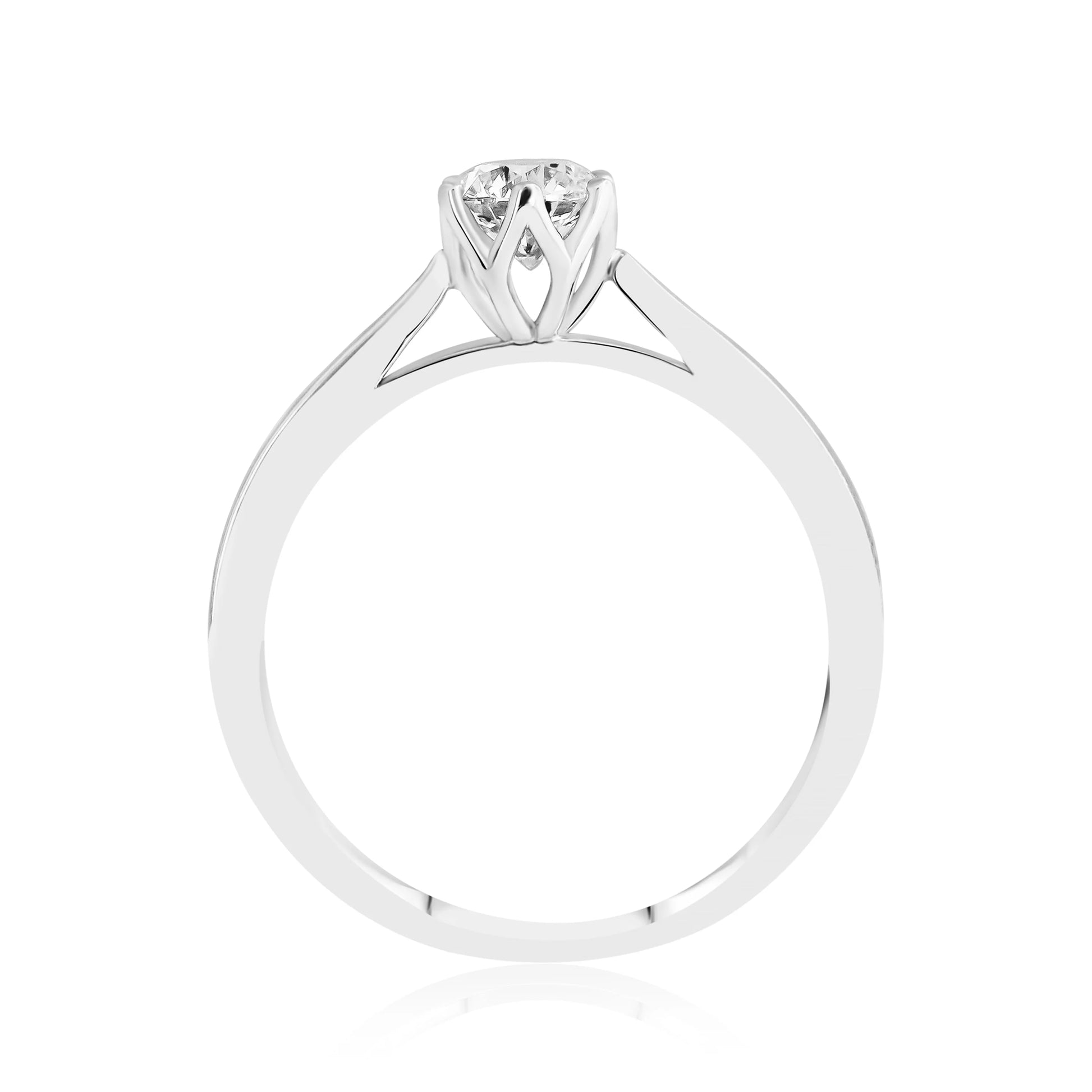 HRD Sertifikalı 0,50 Karat Tektaş Pırlanta Yüzük - Venta Jewelry