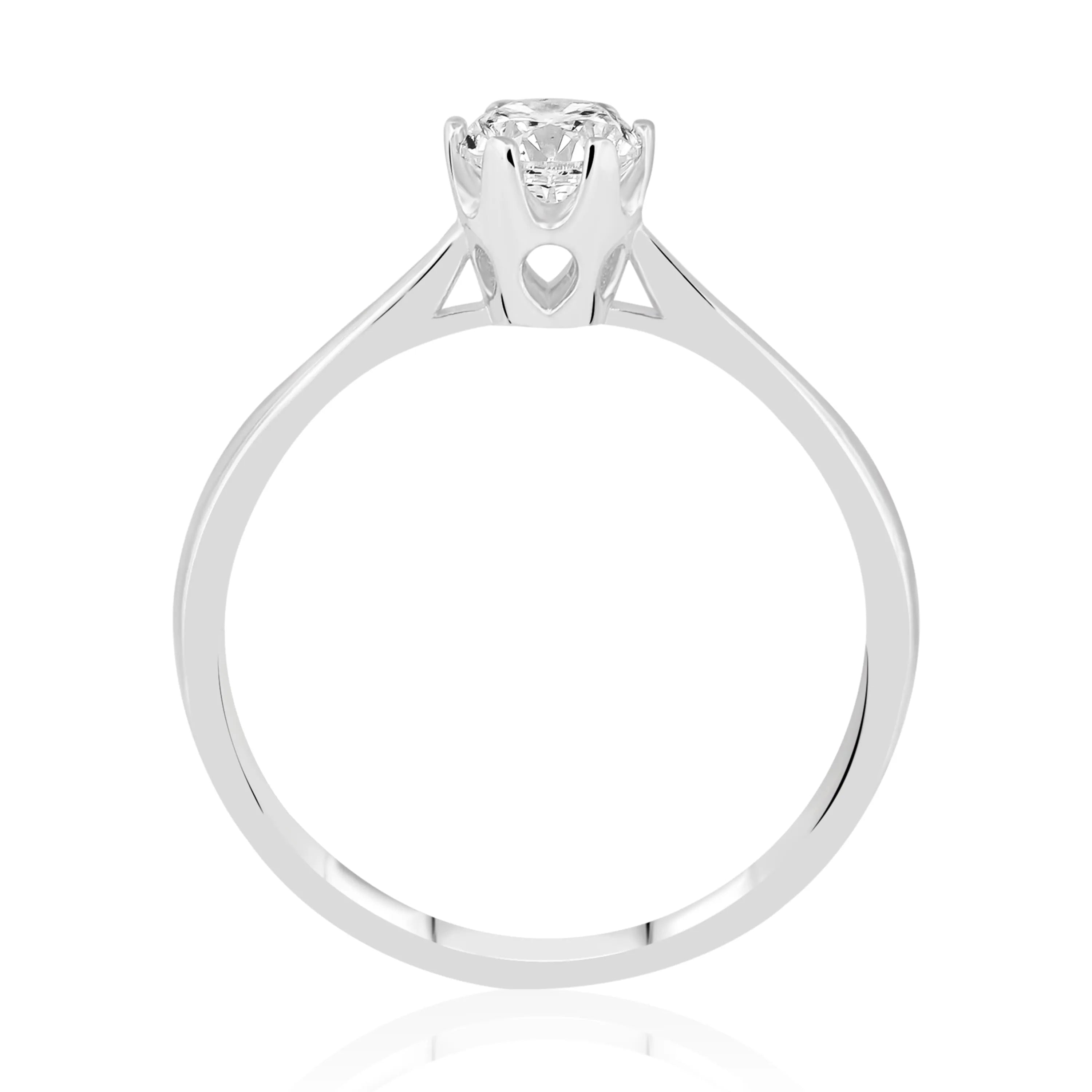 HRD Sertifikalı 0,60 Karat G Renk Tektaş Pırlanta Yüzük, G Renk SI2 - Venta Jewelry