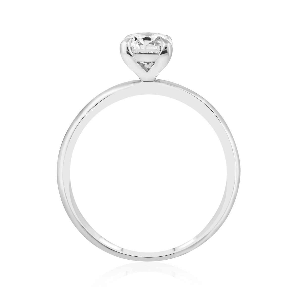 Hrd Sertifikalı 0,70 Karat E Renk Tektaş Pırlanta Yüzük, E Renk SI1 - Venta Jewelry

