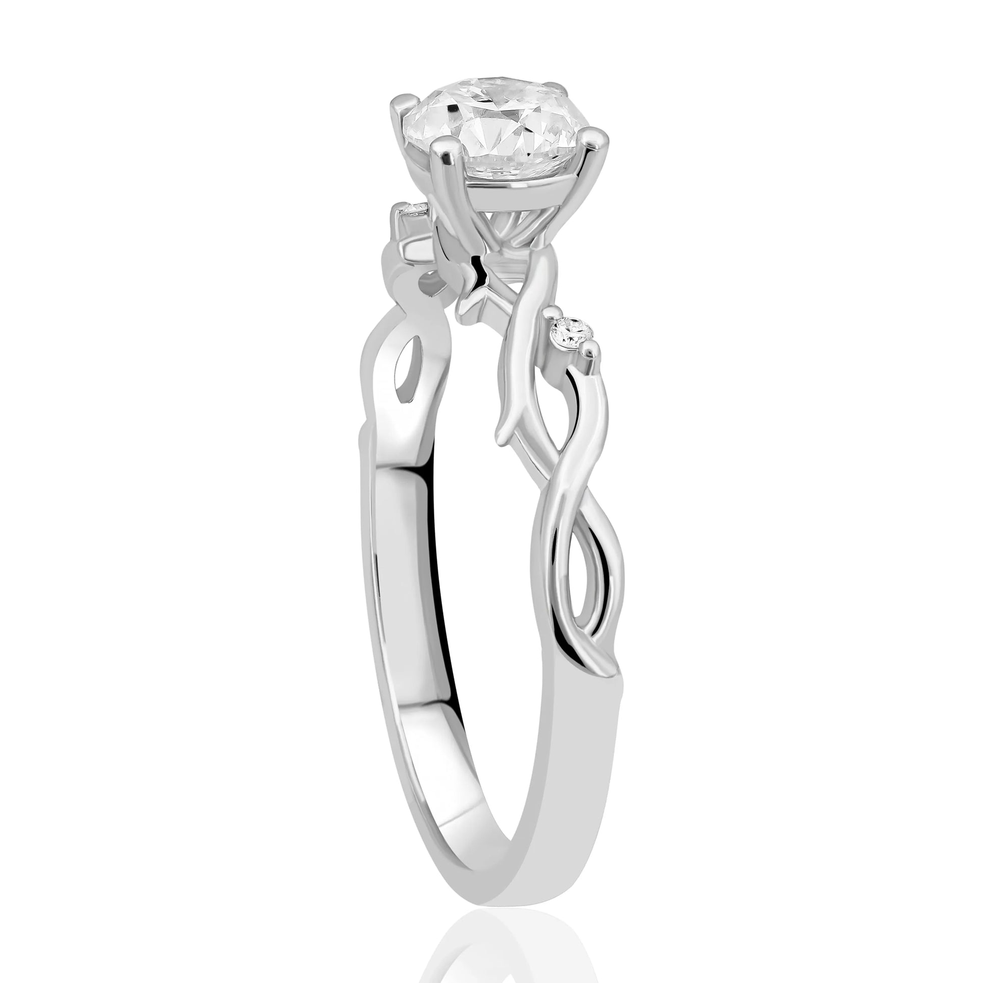 HRD Sertifikalı 0,71 Karat F Renk Tektaş Pırlanta Yüzük, F Renk SI2 - Venta Jewelry
