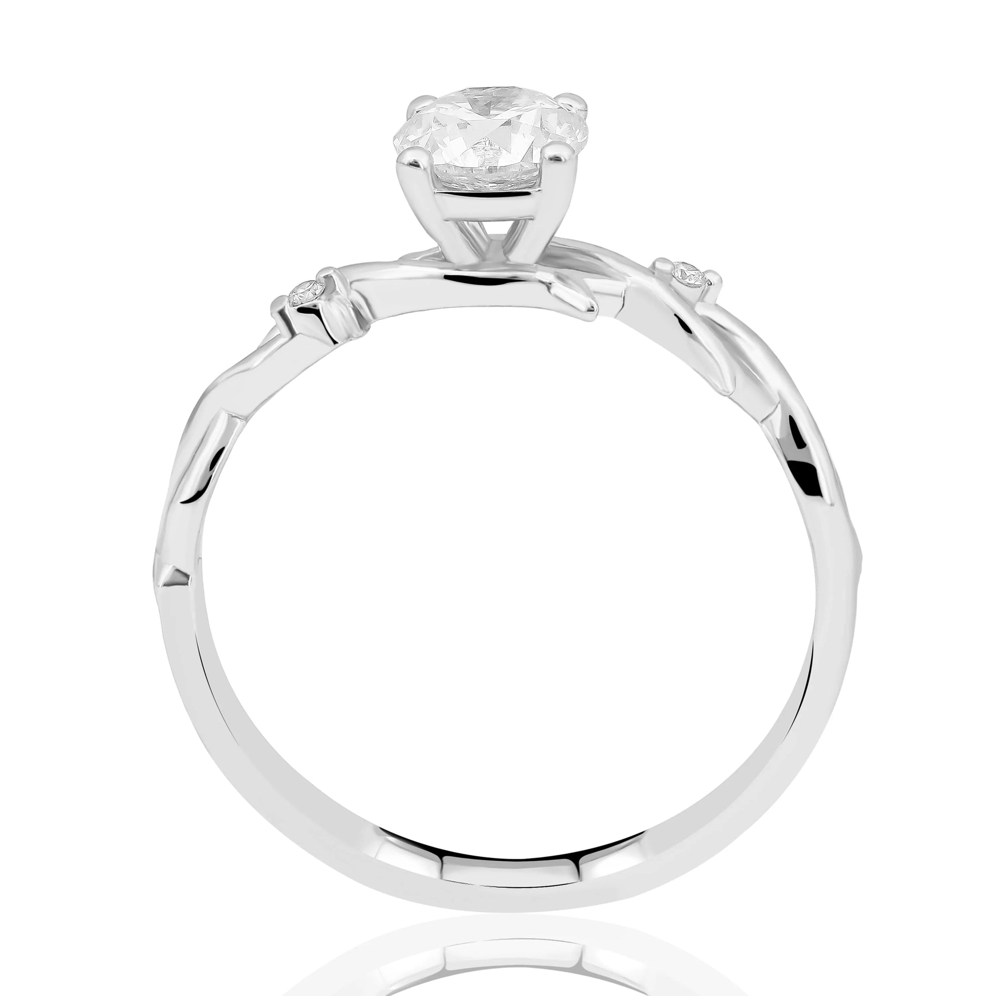 HRD Sertifikalı 0,71 Karat F Renk Tektaş Pırlanta Yüzük, F Renk SI2 - Venta Jewelry
