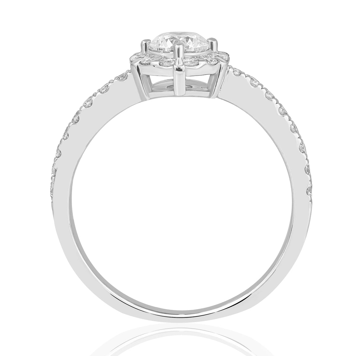 HRD Sertifikalı 0,90 Karat D Renk Fantazi Tektaş Pırlanta Yüzük, D Renk SI1 - Venta Jewelry
