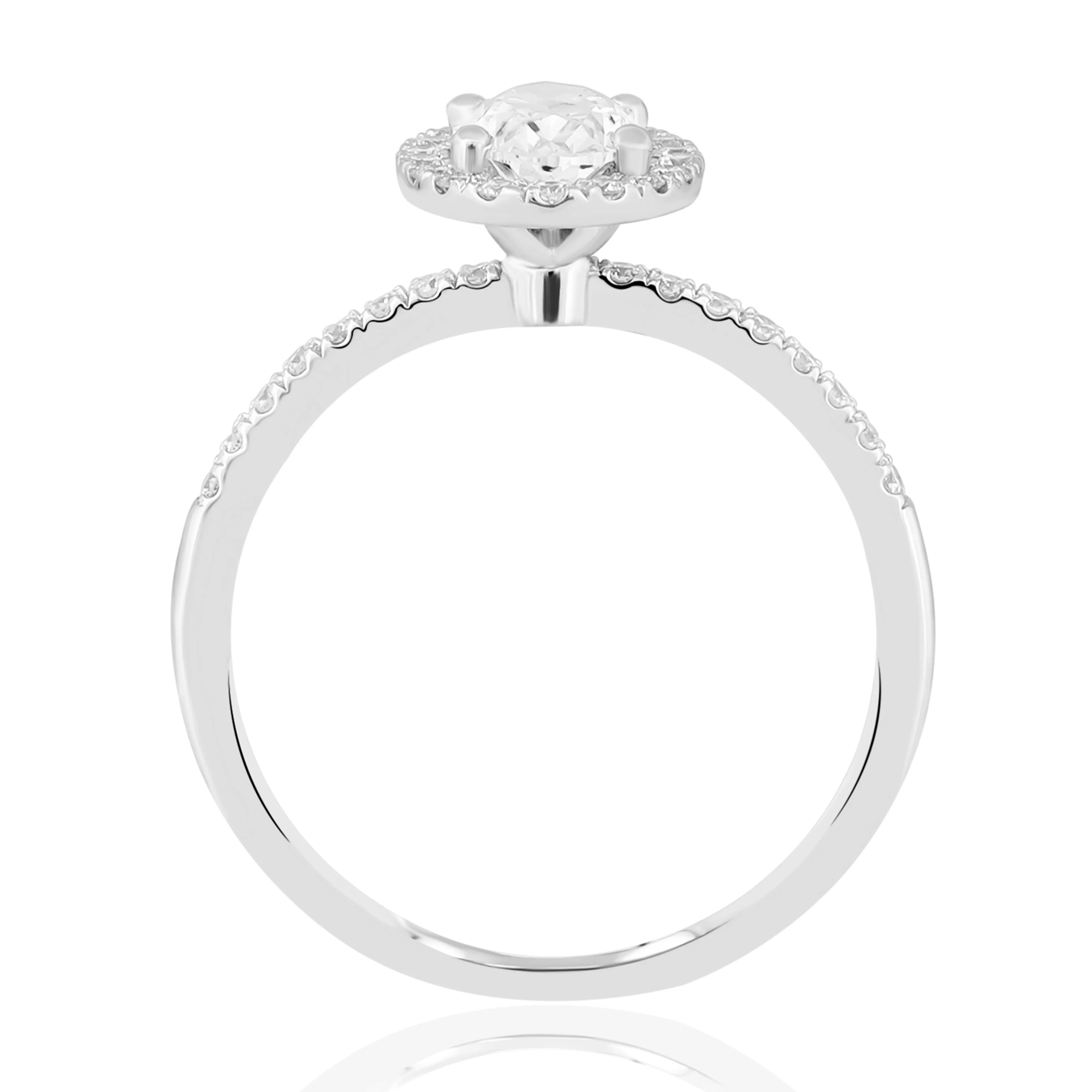 HRD Sertifikalı 1,06 Karat F Renk Oval Tektaş Pırlanta Yüzük, F Renk SI2 - Venta Jewelry