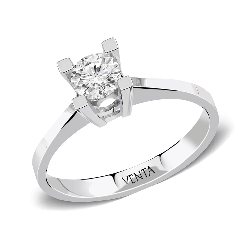 HRD Sertifikalı 0,60 Karat Tektaş Pırlanta Yüzük "Belur"