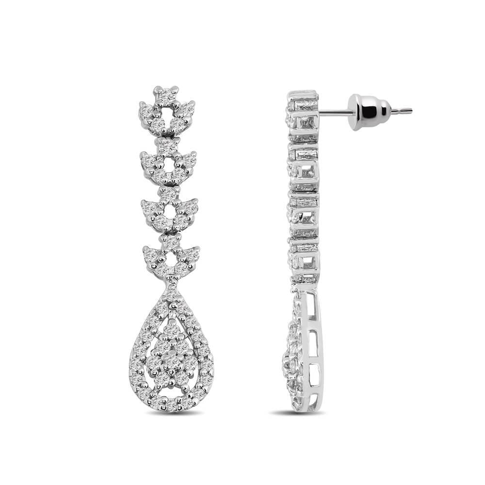 0,58 Karat Tasarım Pırlanta Küpe