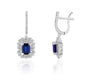 3,23 Karat Pırlantalı Safir Küpe - Venta Jewelry