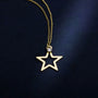 0,02 Karat Pırlanta Kolye "Yıldız" - Venta Jewelry