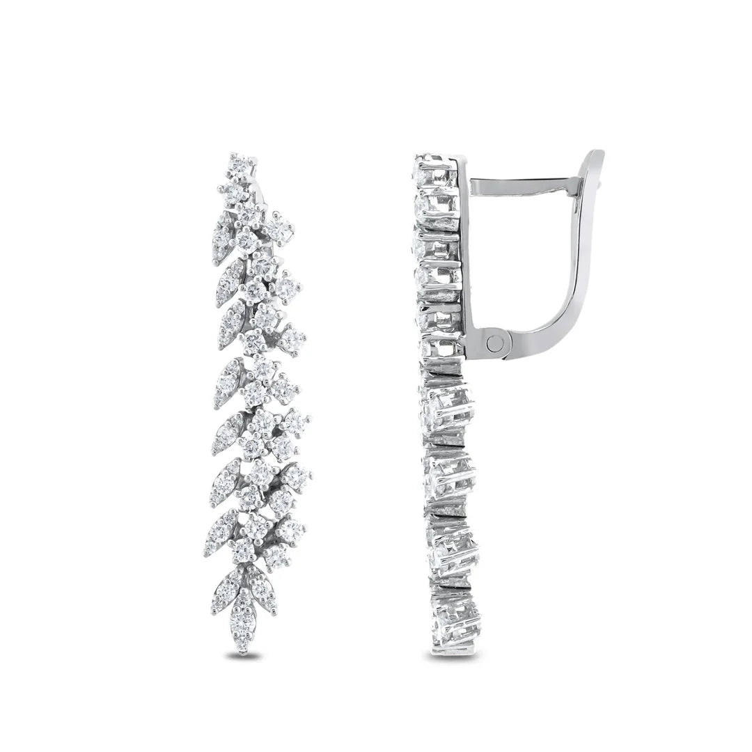 1,81 Karat Tasarım Pırlanta Küpe