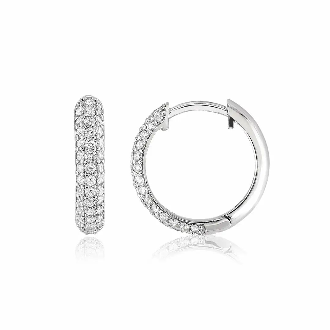 0,45 Karat Pırlanta Halka Küpe