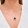 5,68 Karat Pırlantalı Safir Kolye - Venta Jewelry