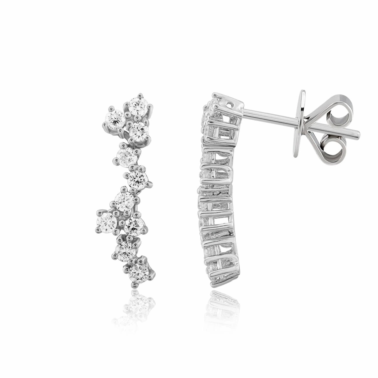 0,58 Karat Tasarım Pırlanta Küpe