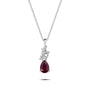 1,03 Karat Pırlanta Yakut Kolye "Tulip" - Venta Jewelry