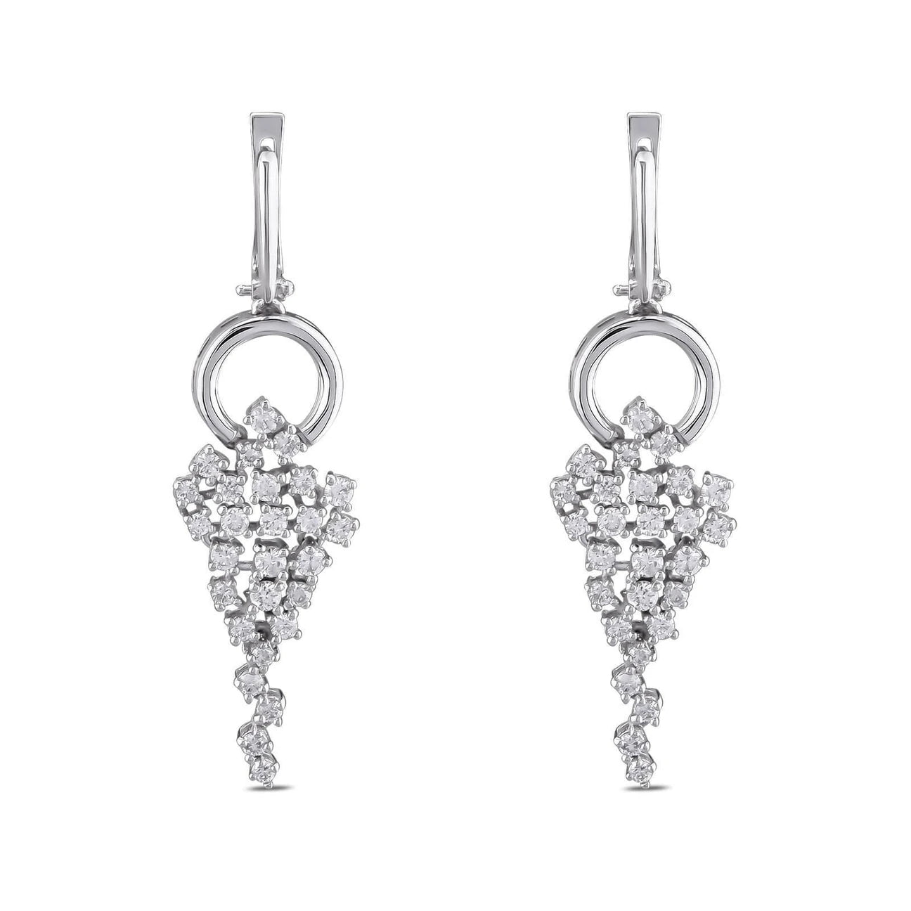 1,59 Karat Tasarım Pırlanta Küpe