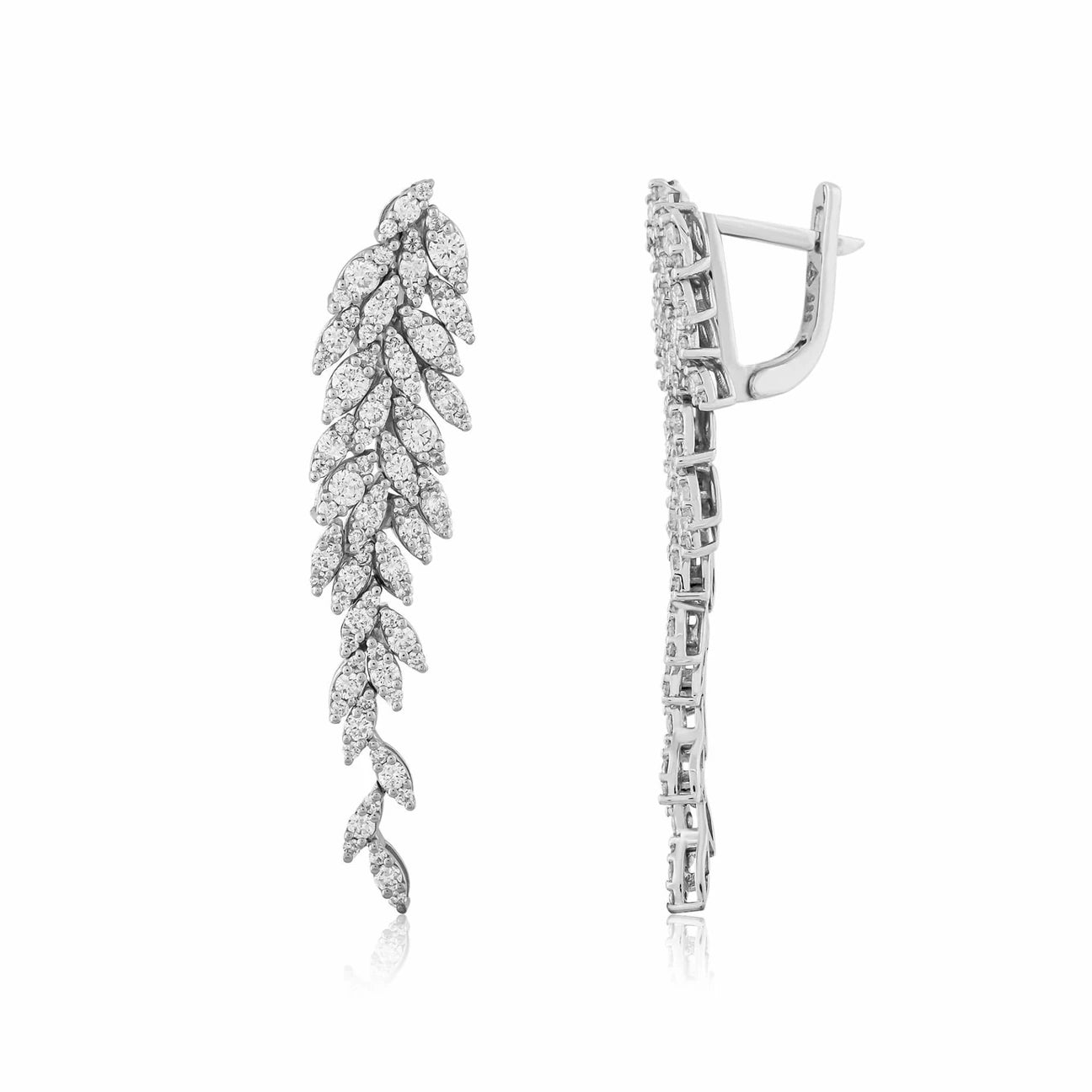 2,01 Karat Tasarım Pırlanta Küpe