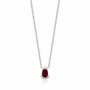 0,27 Karat Pırlantalı Yakut Kolye - Venta Jewelry