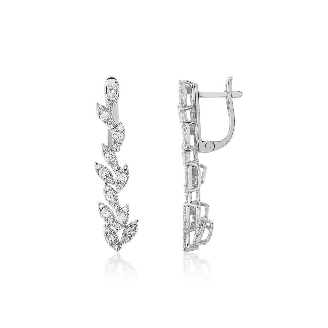 0,86 Karat Tasarım Pırlanta Küpe