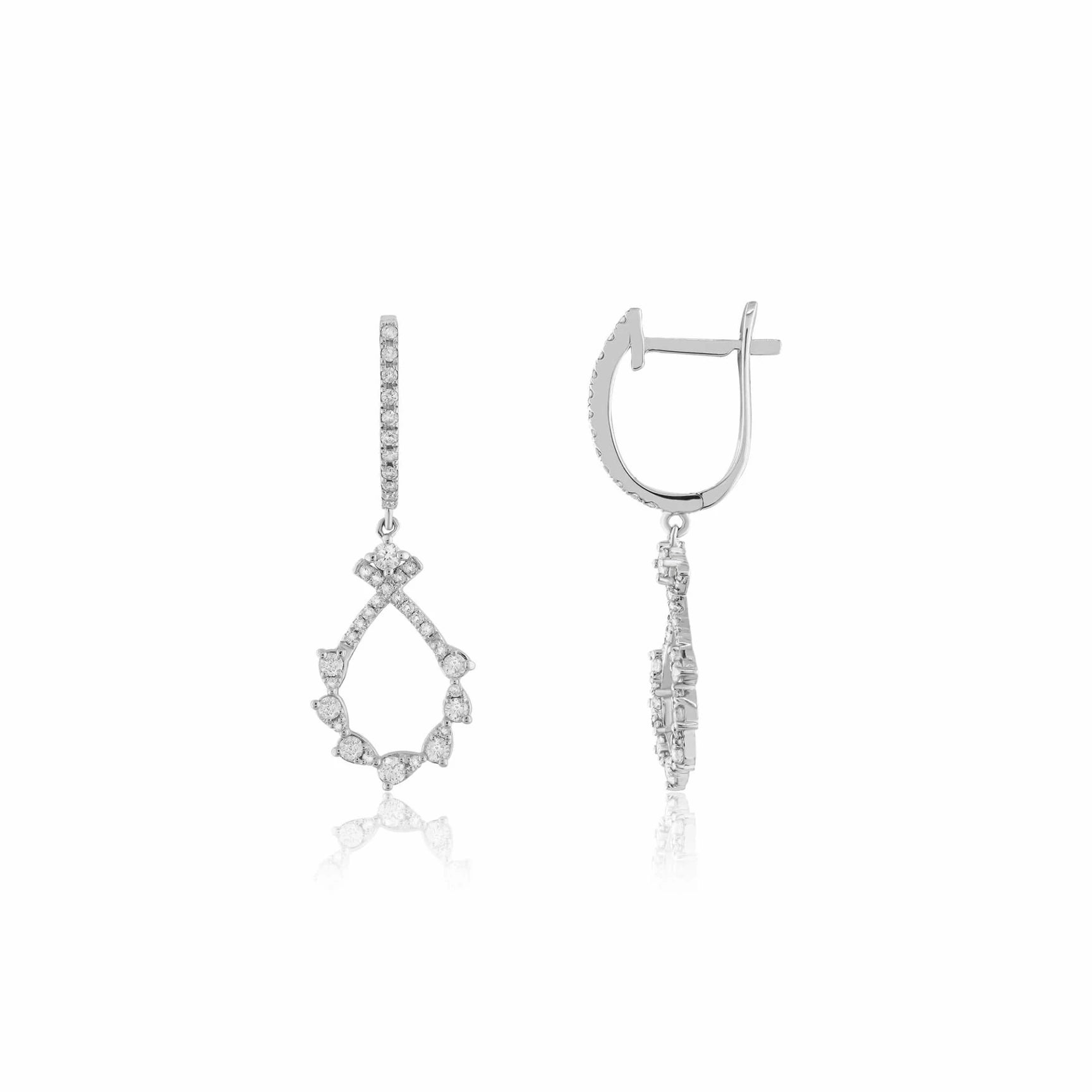 0,57 Karat Tasarım Pırlanta Küpe