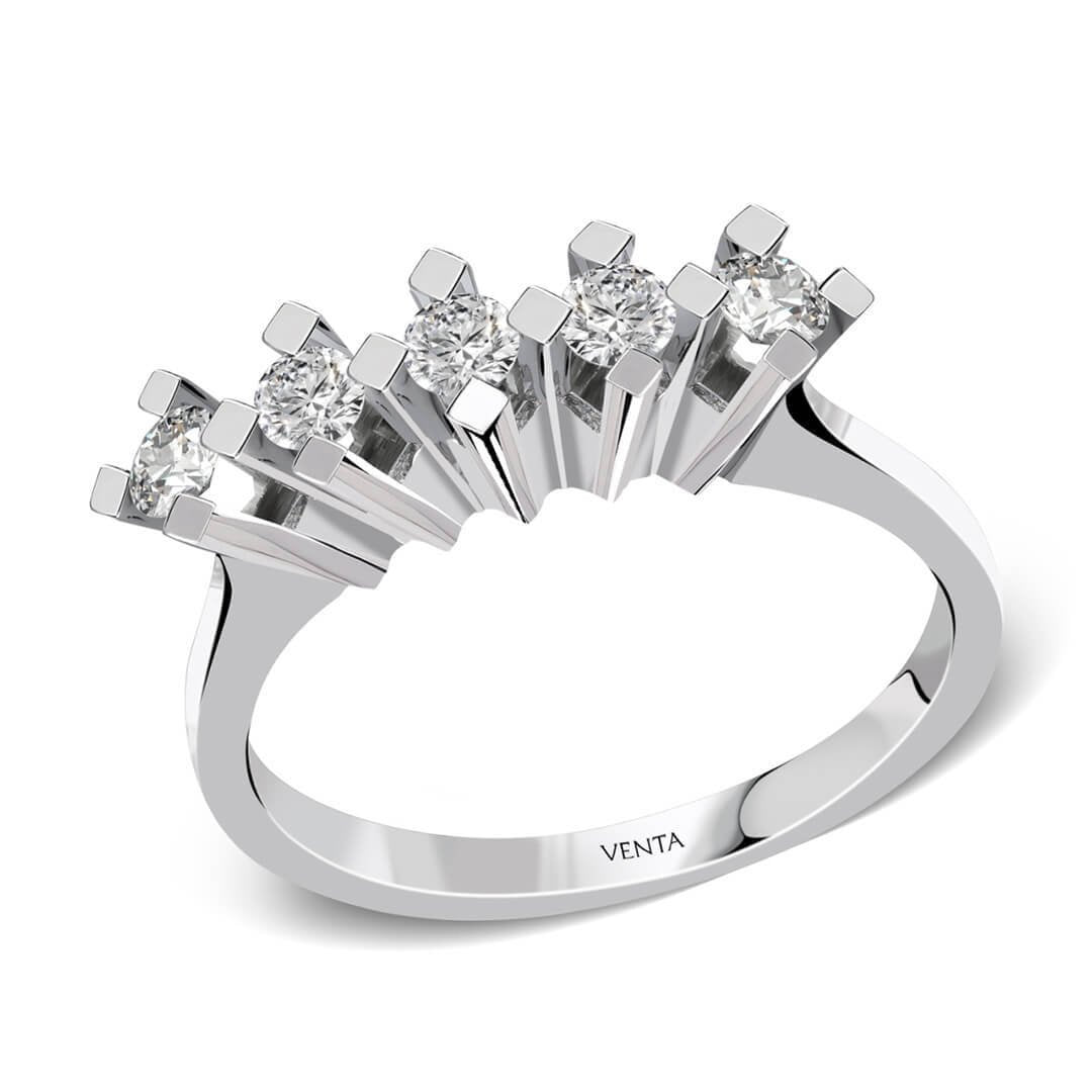 0,45 Karat Beştaş Pırlanta Yüzük "Aysar"