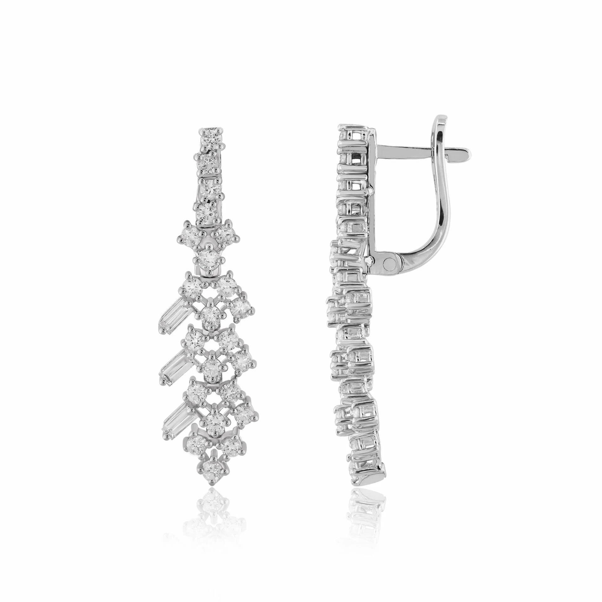 1,21 Karat Tasarım Pırlanta Küpe