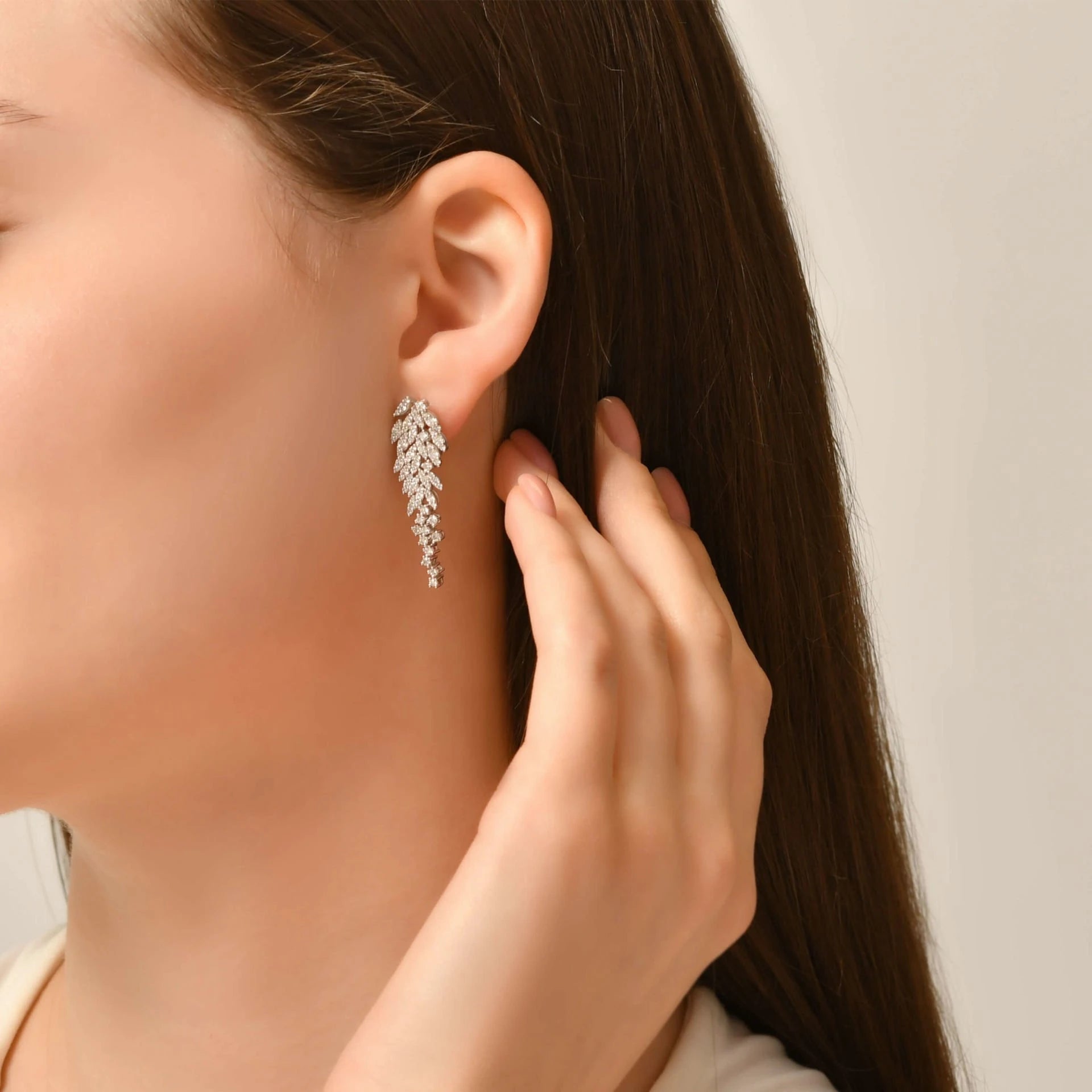 2,00 Karat Tasarım Pırlanta Küpe