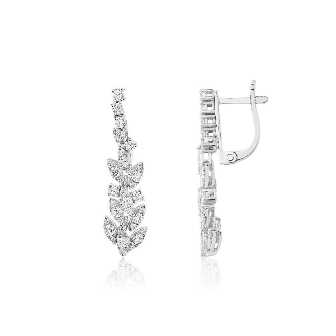 1,02 Karat Tasarım Pırlanta Küpe