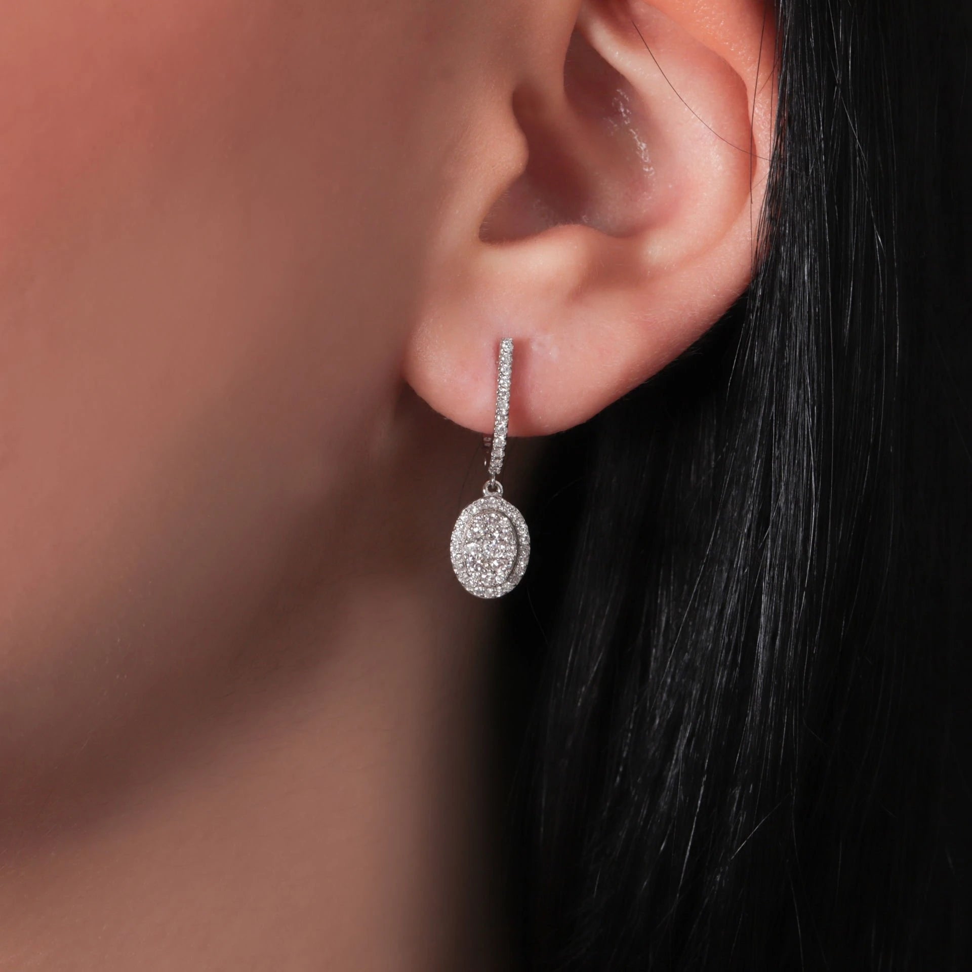 0,66 Karat Coronet Pırlanta Küpe