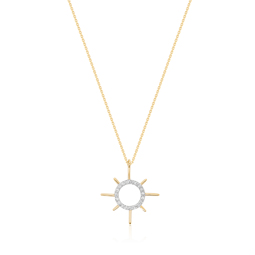 0,07 Karat Pırlanta Kolye "Dönüş"