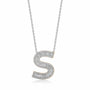 0,42 Karat Pırlantalı Harfli Kolye "S" - Venta Jewelry