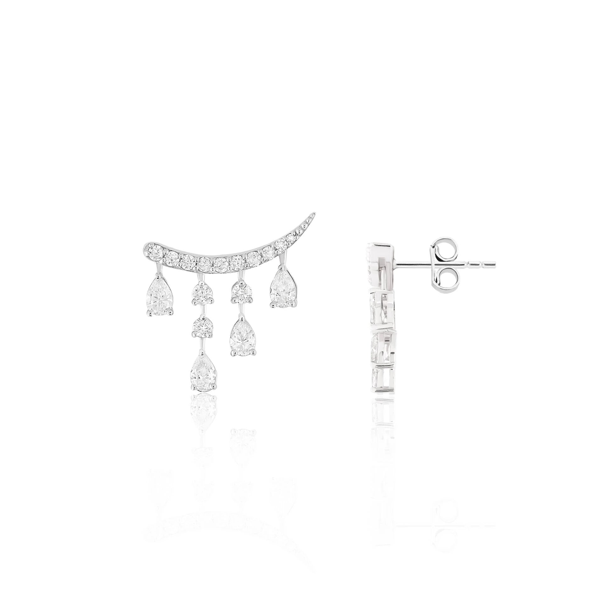 1,17 Karat Tasarım Pırlanta Küpe