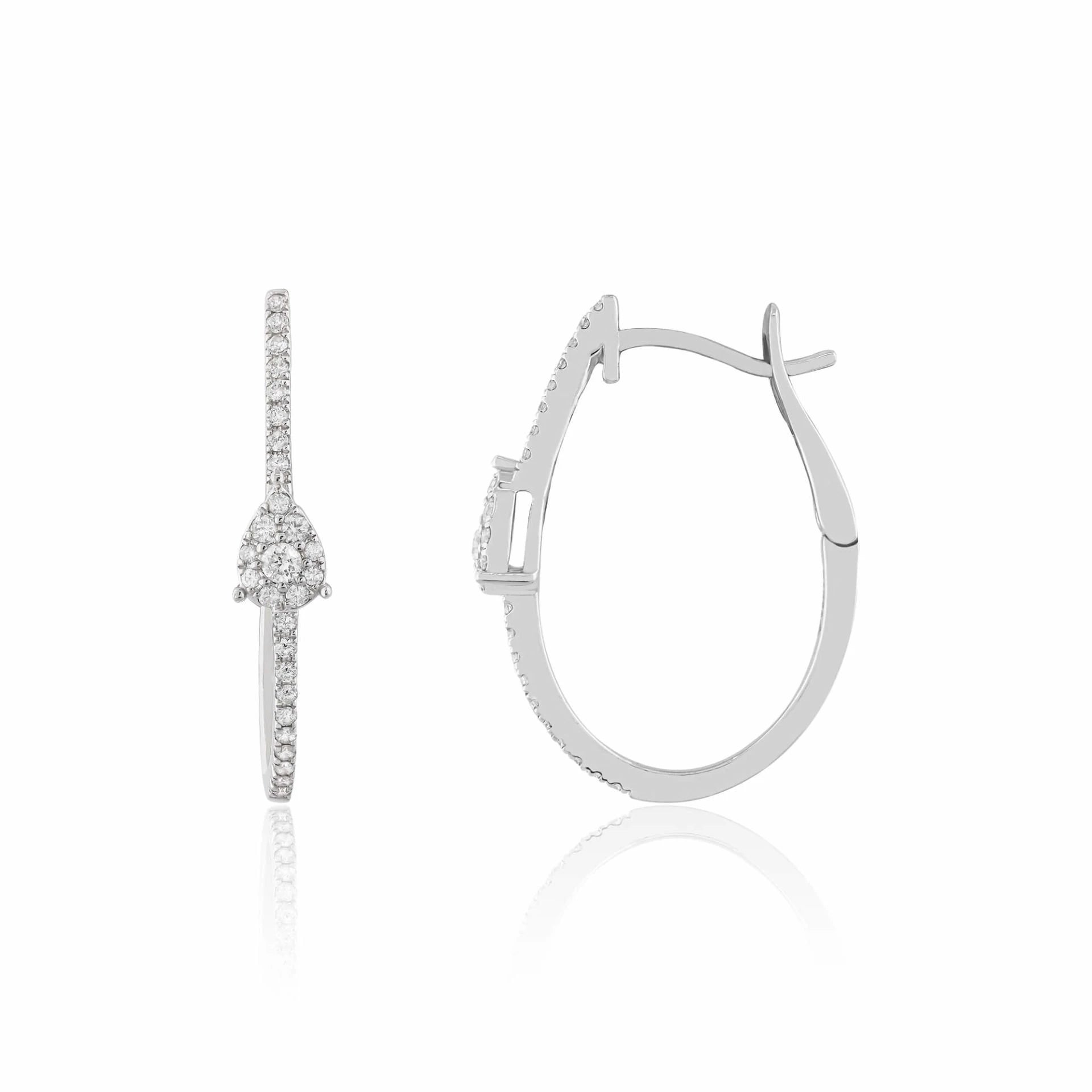 0,30 Karat Pırlanta Halka Küpe