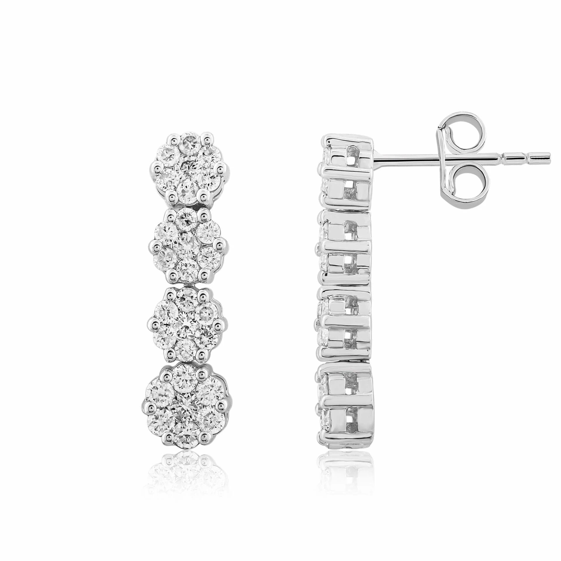 0,95 Karat Coronet Pırlanta Küpe