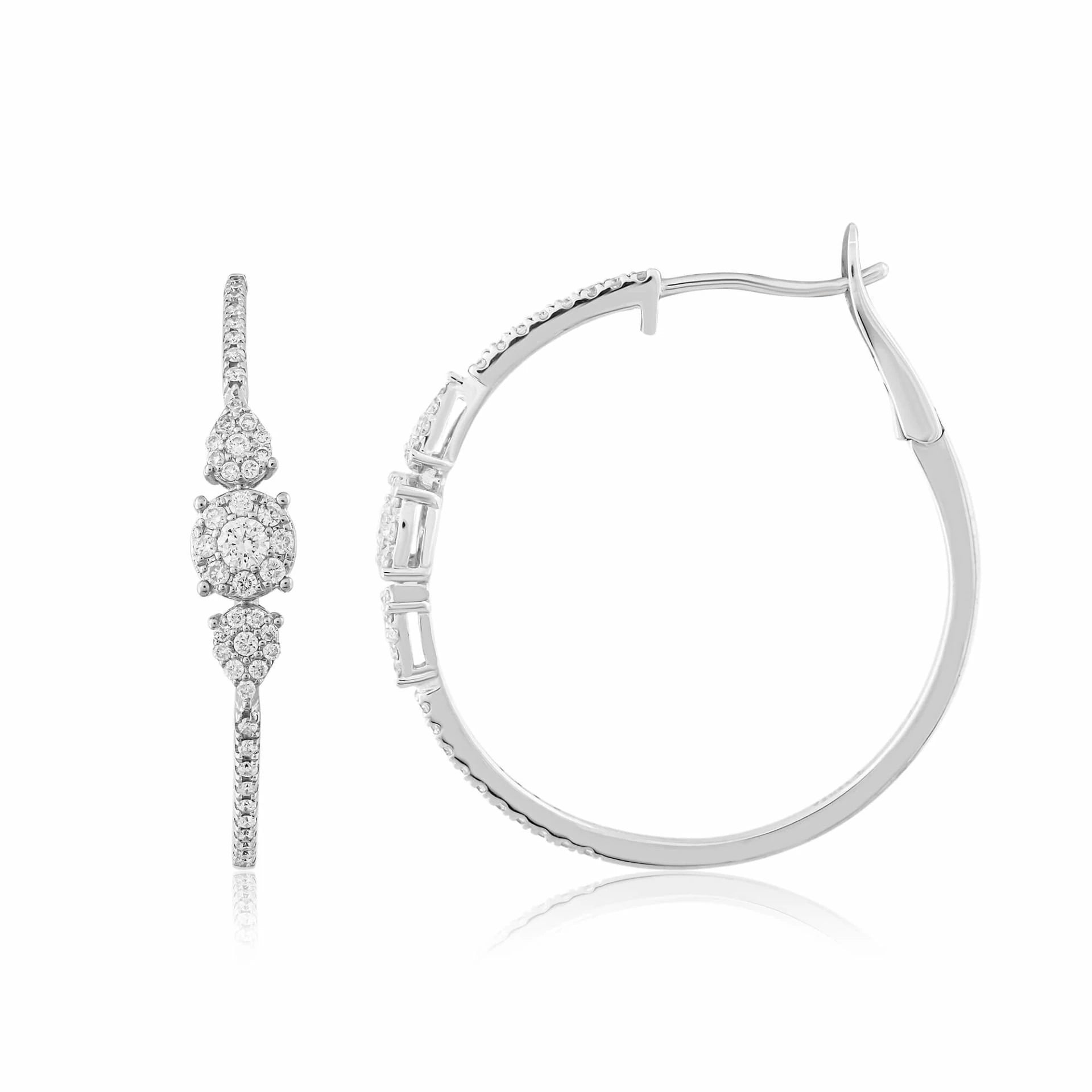 0,62 Karat Pırlanta Halka Küpe